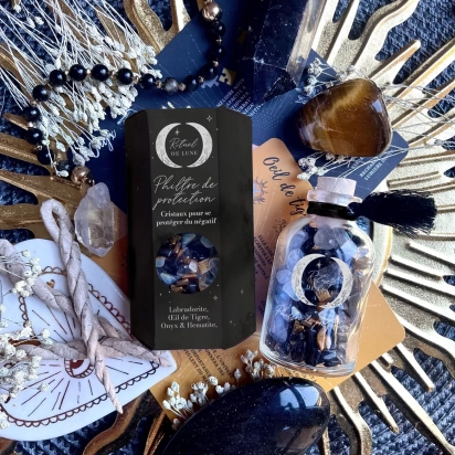 Philtre de Protection, cristaux pour éloigner la négativité Rituel De Lune