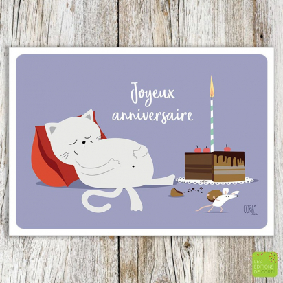 Carte anniversaire Gâteau