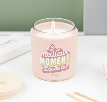 Bougie Le meilleur moment c'est avec toi FR - Mr wonderful