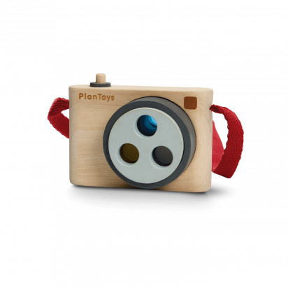 Appareil photo en bois aux 3 couleurs Plantoys