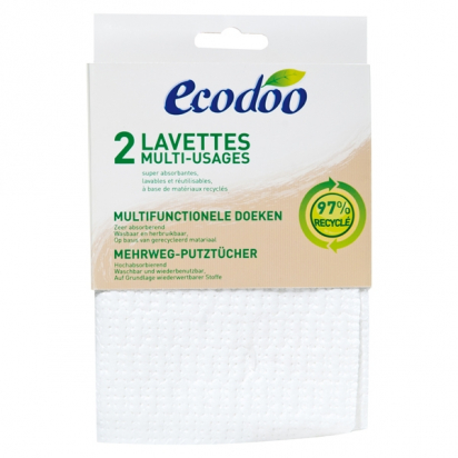 Lavettes multi-usages lavables - Ecodoo