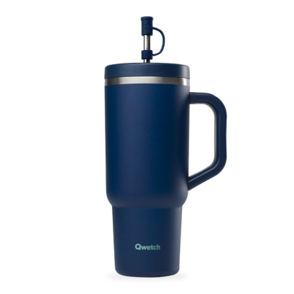 Qwetch Travel cup isotherme inox matt bleu nuit 900ml