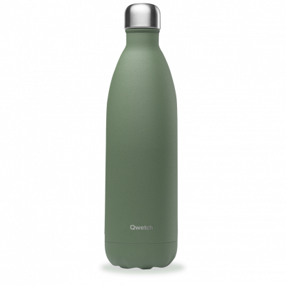 Bouteille Isotherme - 1L - Granite kaki - Qwetch
