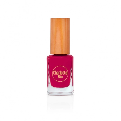 Vernis à ongles naturel et vegan Rose framboise Charlotte Bio