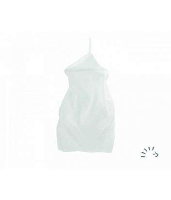 Sac à couches rond blanc Popolini