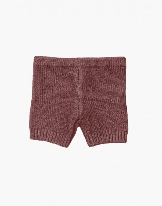 Short Vito en tricot caramel chiné pour poupée 34 cm Minikane