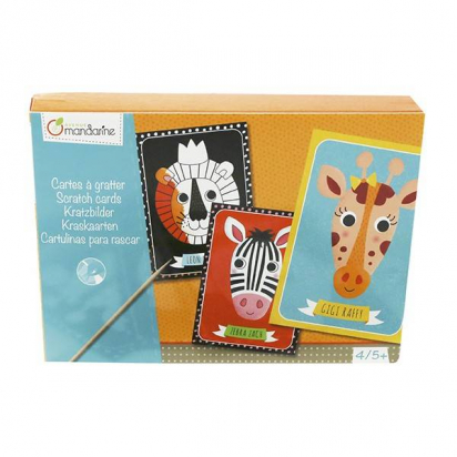 Cartes à gratter Animaux Avenue mandarine
