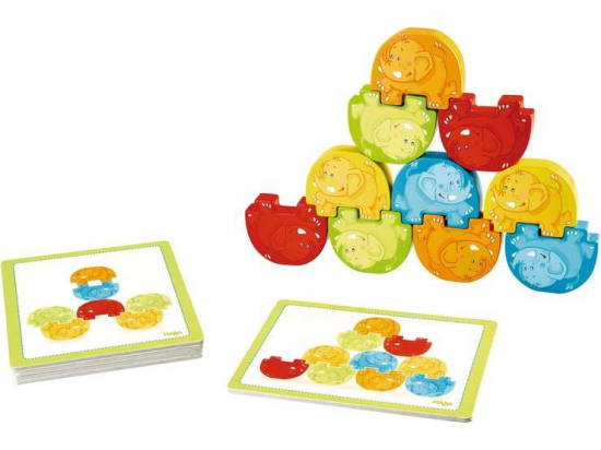 Jeu d'encastrement éléphant cascadeurs - Haba