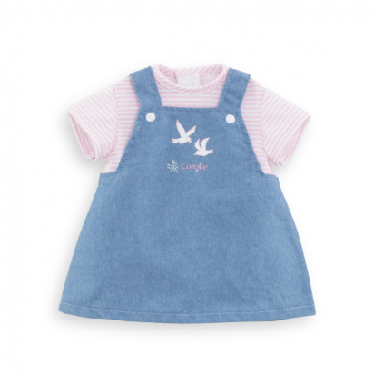 Robe Marinière Bords de Loire pour poupon 36 cm Corolle