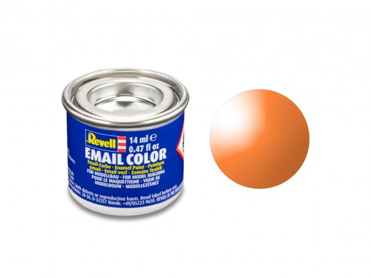 Peinture Orange clair transparent 14 ml Revell