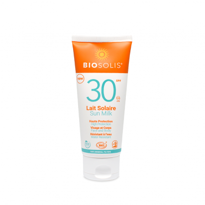 Lait solaire BIO SPF30 100ml Biosolis