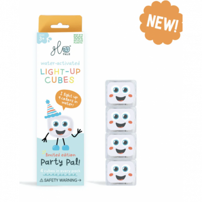 Glo Pal cube Party Pal orange pour le bain Jouet Sensoriel