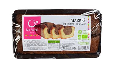 Marbré au chocolat noir équitable Bio Soleil