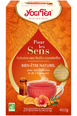 Infusion ayurvédique aux plantes For the sens Bien-être Yogi Tea