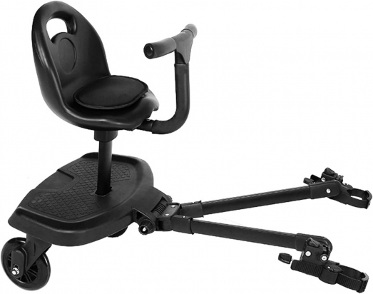 Planche a roulettes noir Universelle avec siège modulable