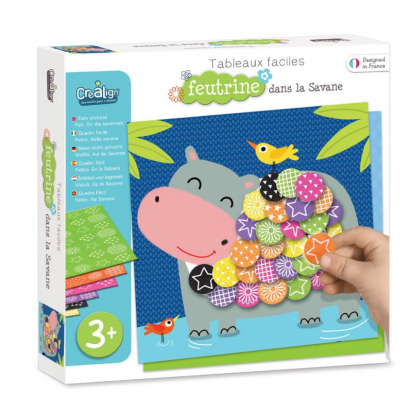 Tableaux faciles feutrine Dans la savane Crealign