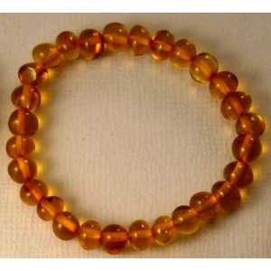 Bracelet d'ambre cognac adulte