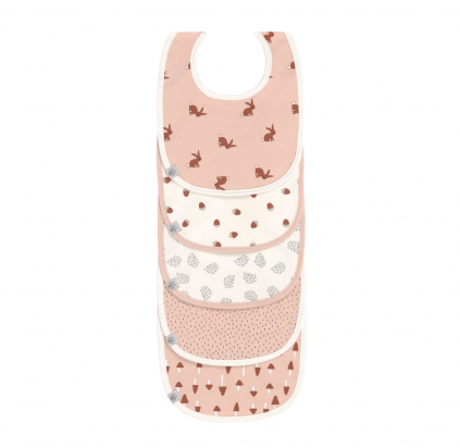 Bavoir en éponge Little forest Lapin imperméable Lassig