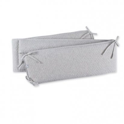 Tour de lit 20x180 Kilty gris chiné BEMINI