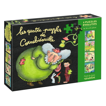 Puzzles évolutifs – Les quatre puzzles de Cornebidouille – Moulin Roty