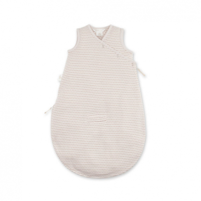 MAGIC BAG gigoteuse sans manches  0-3m rayure ecru naturel twin jersey tog 1 Bemini