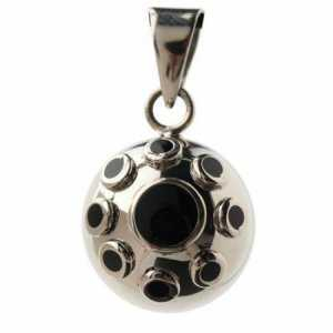 Bola argenté - Pierres noires