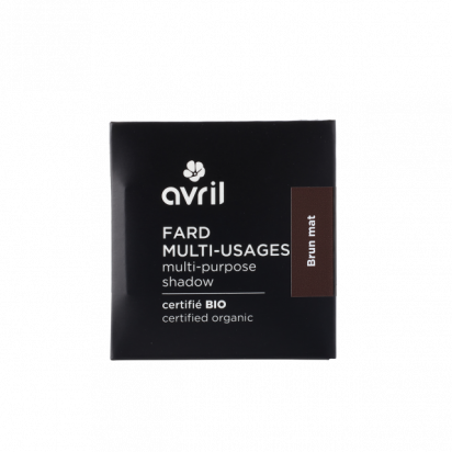 Fard à paupières et sourcils Brun mat certifié bio Avril