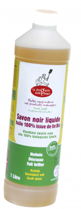 Savon noir liquide BIO concentré à l'huile de lin 1L La droguerie écologique