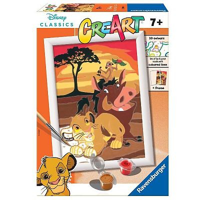 CréArt Roi Lion Simba Peinture par numéro Ravensburger