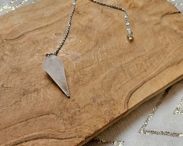 Pendule conique  cristal de roche