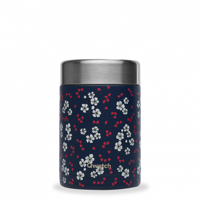 Boîte repas et soupe en inox 650 ml Hanami bleu Qwetch