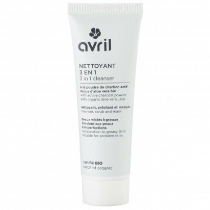Nettoyant 3 en 1 visage au charbon - 50 ml - Avril