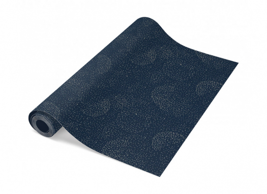 Papier peint Gold bubble night blue Nobodinoz