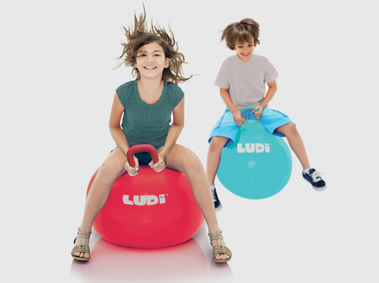 Ballon sauteur XXL 55 cm Rouge Ludi