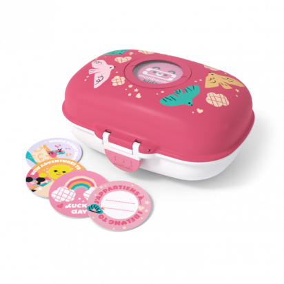 MB Gram rose Birds - La boîte à goûter Monbento