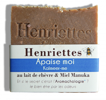 Savon corps vanille et lait de chèvre Apaise moi Henriettes