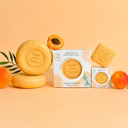 Savon Abricot Exfoliant de Provence bio 100 gr Lune pour L'autre