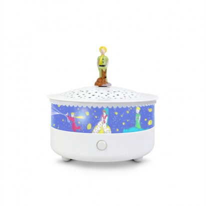 Veilleuse - Projecteur d'Etoiles le Petit Prince© 14 Cm - Musical - Détection des Pleurs - Rechargeable USBTrousselier