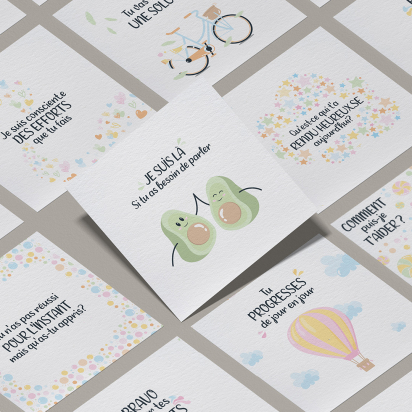 Cartes encouragements L'atelier Gigogne