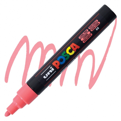 Marqueur PC5M pointe moyenne 1,8-2,5 mm Corail POSCA