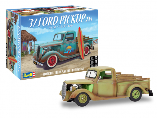 '37 Ford Pickup with Surfboard 2N1 Maquette Revell