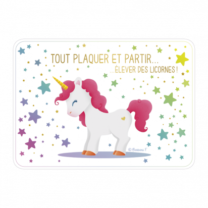 Carte Rendez-vous Formosa "Tout plaquer et partir... élever des licornes"