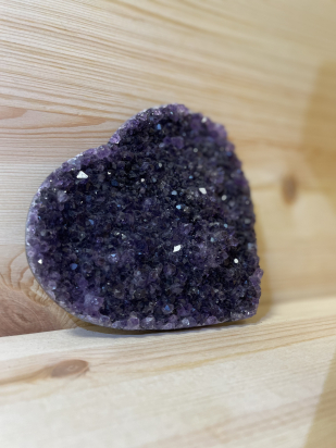 Géode Améthyste Uruguay Coeur AA+ 90/100MM