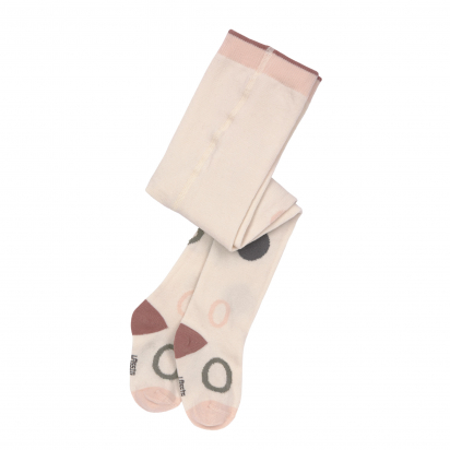 Paire de collant GOTS Circles offwhite Lassig