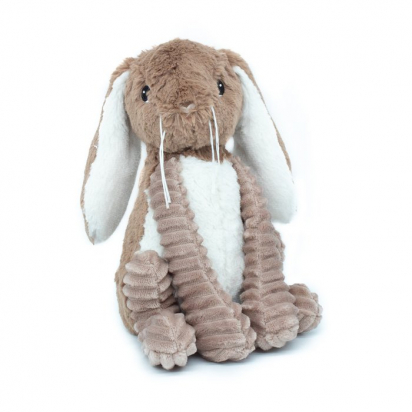 Doudou peluche Ptipotos le lapin brun Les Déglingos