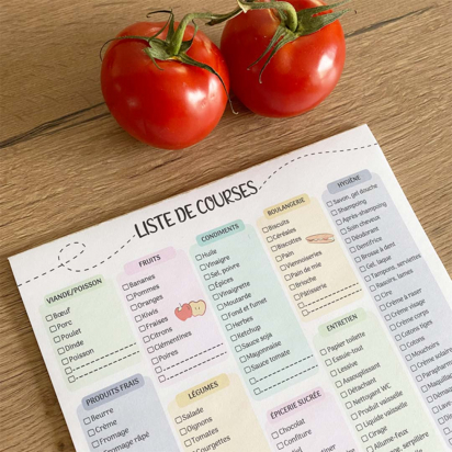 Liste de courses Atelier Gigogne