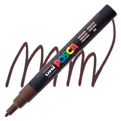 Marqueur PC3M pointe fine 0,9-1,3 mm Marron foncé POSCA