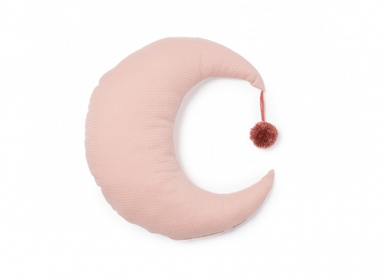 Coussin lune Pierrot Misty pink  Nobodinoz