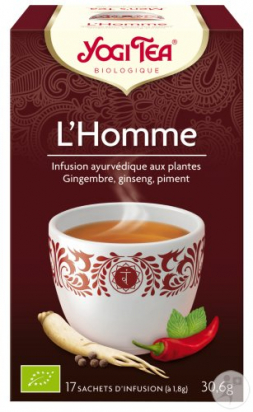 Infusion ayurvédique aux plantes L'homme Yogi Tea