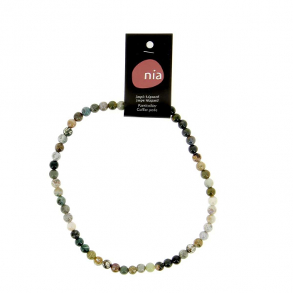 Leopard Jaspe - Collier de pierres perles - Nia